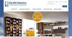 Desktop Screenshot of europa-moebel-collection.de